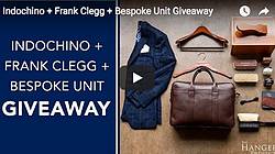 Hanger Project Indochino + Frank Clegg + Bespoke Unit Giveaway