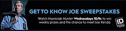 Investigation Discovery Get to Know Joe Sweepstakes