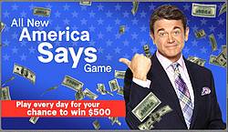 America Says Game $500 Sweepstakes