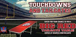 Big Red’s “Touchdowns and Tailgates” Giveaway