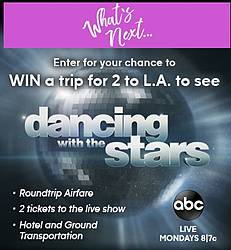 ABC’s What’s Next Dancing With the Stars Trip Sweepstakes