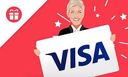 Ellen Degeneres $150 Visa Gift Card Giveaway