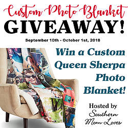 Southern Mom Loves: Custom Queen Sherpa Photo Blanket Giveaway