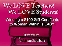 Woman Within: $100 We Love Teachers