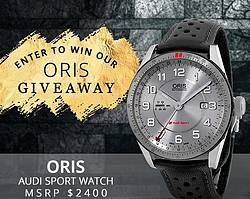 Oris Audi Sport Watch Giveaway
