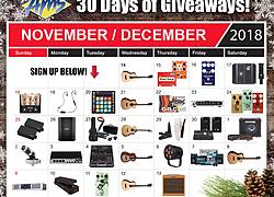 American Musical Supply 30 Days of Giveaways