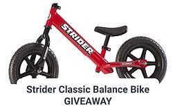 Strider Classic Balance Bike Giveaway