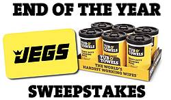 JEGS and Tub O’ Towels End of Year Sweepstakes