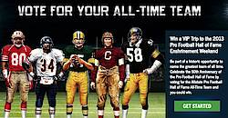 Allstate Pro Football Hall Of Fame All-Time Team Sweepstakes