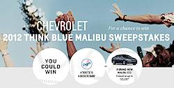 2012 Think Blue Malibu Sweepstakes