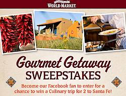 World Market: Gourmet Getaway Sweepstakes