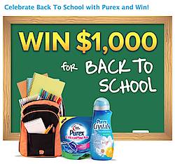 Purex Back To School Shopping Sweepstakes