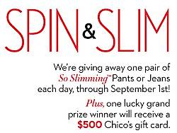 Chico's Spin & Slim Sweepstakes