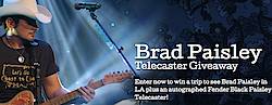 Fender's Flyaway To See Brad Paisley Live Sweepstakes