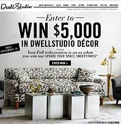 DwellStudio Update Your Space Sweepstakes
