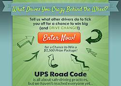 UPS Road Code "What Drives You Crazy" Sweepstakes