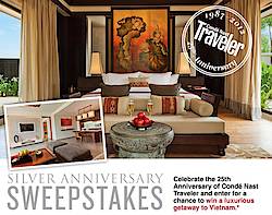 Conde Nast Traveler: Silver Anniversary Sweepstakes