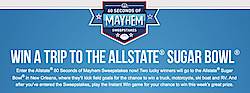 2012 Allstate's 60 Seconds Of Mayhem Sweepstakes & Instant Win Game