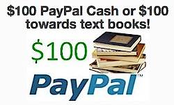 GiveAway Bandit: $100 PayPal Cash Or Campus Book Rentals Giveaway