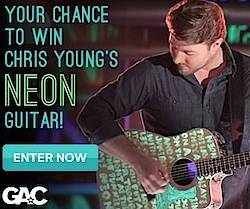 Great American Country: Chris Young NEON Guitar Giveaway