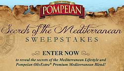 Pompeian's "Secrets Of The Mediterranean" Instant Win Game & Sweeps