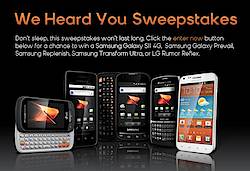 Boost Mobile: We Heard You Sweepstakes