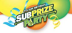Subway Subprize Birthday Party Instant Win Game