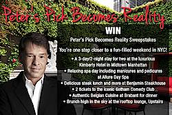 Peter's Pick Becomes Reality Sweepstakes