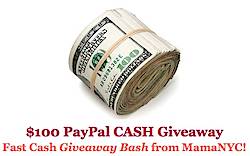MamaNYC: $100 PayPal Cash Giveaway