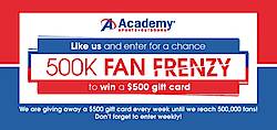 Academy Sports + Outdoors: 500K Fan Frenzy Sweepstakes