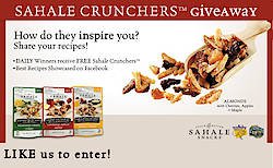 Sahale Snacks Sahale Crunchers Giveaway