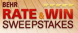 Behr Rate & Win Sweepstakes