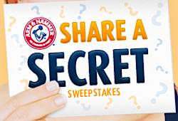 Arm & Hammer: Share a Secret Sweepstakes