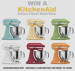 Inspired Taste: KitchenAid Artisan 5-Quart Mixer Giveaway