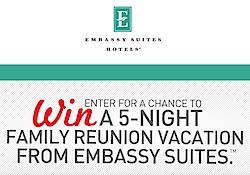 Embassy Suites Hotels: More Family (Less Distance) Sweepstakes
