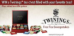 Vitacost: Twinings Free Tea Sweepstakes