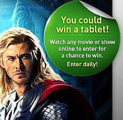 Direct TV's Tablet-A-Day Sweepstakes