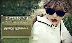 CBS: Taylor Swift Live From In New York Sweepstakes
