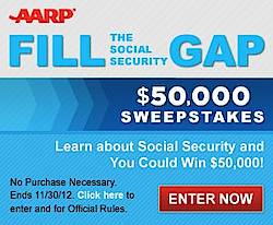 AARP Fill the Gap Sweepstakes and Instant Win Game