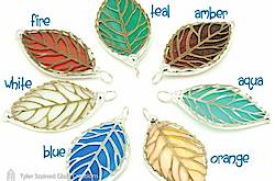 TSGC: Stained Glass Filigree Leaf Pendant and Earrings Giveaway