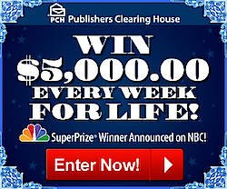 PCH Win $5000 a WEEK for Life
