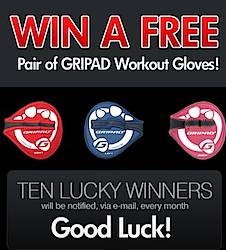 Gripad Workout Gloves Giveaway