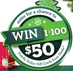Family Dollar Glade Holiday Sweepstakes