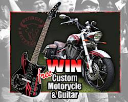 Buffalo Chip Sturgis Rider Guitar and Motorcycle Sweepstake