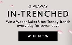 Walter Baker Trenched Coat Giveaway