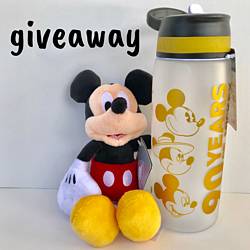 Thebudgetmouse: Disney Mickey Plush & 90th Birthday Water Bottle Giveaway