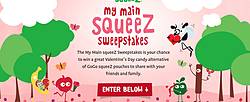 GoGo squeeZ My Main squeeZ Sweepstakes