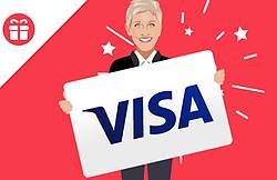 Ellen Degeneres Show $300 Visa Gift Card Giveaway