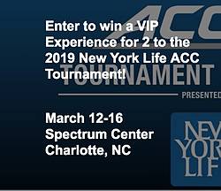 Atlantic Coast Conference MBB Tourney VIP Experience Sweepstakes