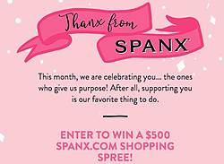 Spanx $500 Spanx Shopping Spree Giveaway
